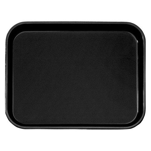 Cambro Black 12" x 16" Polytread Non-Skid Serving Tray