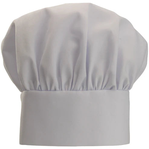 Chef Hat, Velcro Closure - White