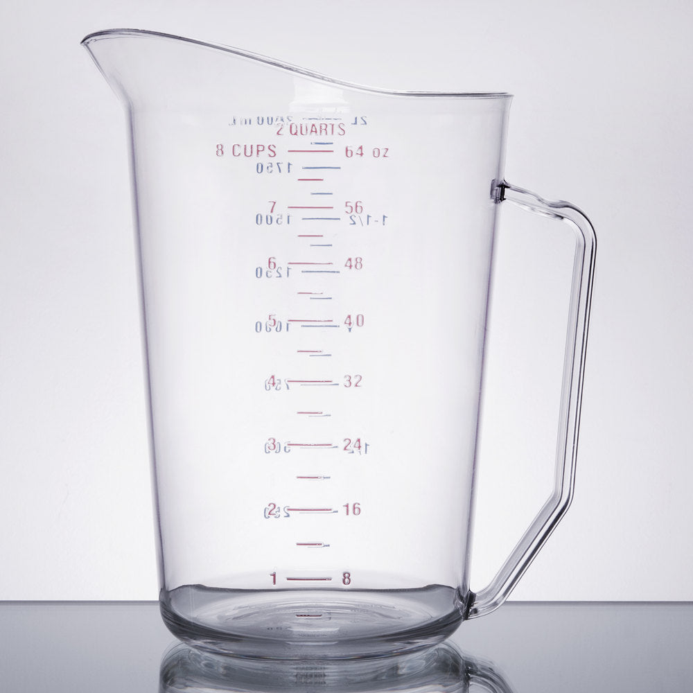 Cambro Camwear 2 Qt. Clear Polycarbonate Measuring Cup
