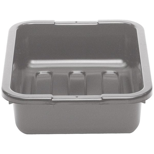 Cambro Poly Cambox 21" x 15" x 5" Light Gray Polyethylene Bus Tub with Ribbed Bottom
