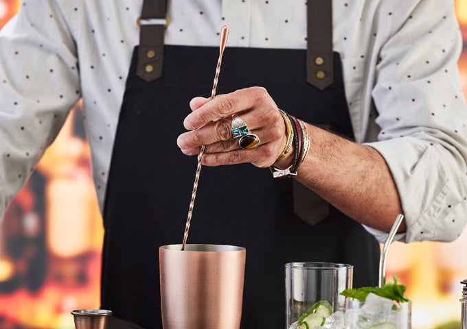 Bar Spoon, Antique Copper