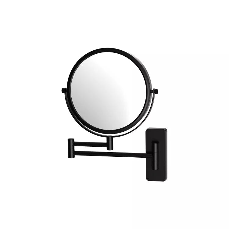 Custom black led mirror hotel 4x magnifying makeup mirror with lights