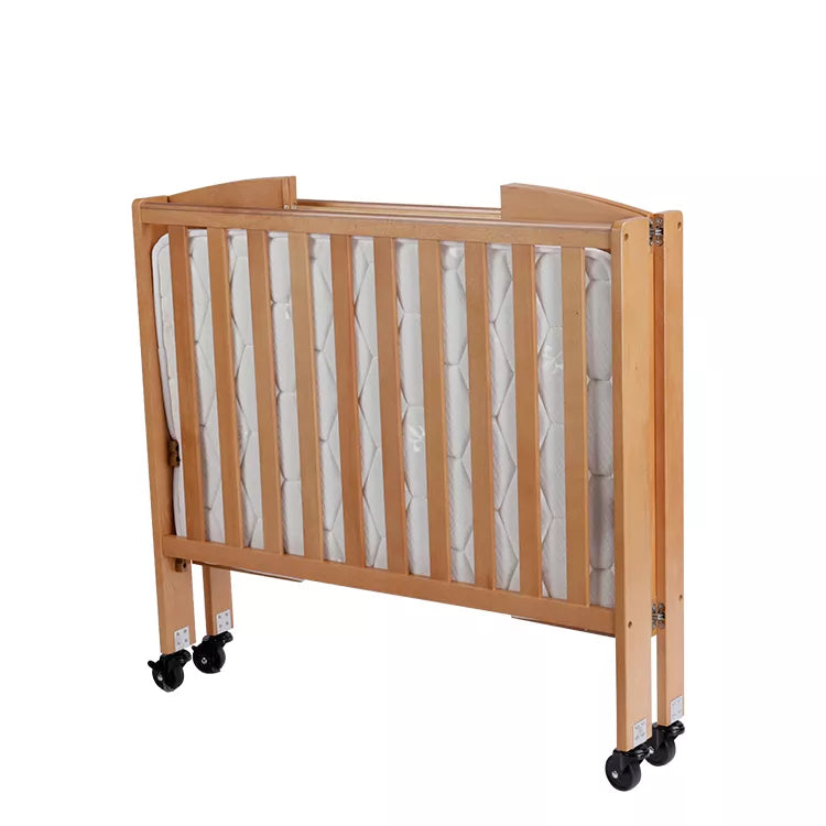 Folding Design Wooden Baby Crib  Solid beech material
