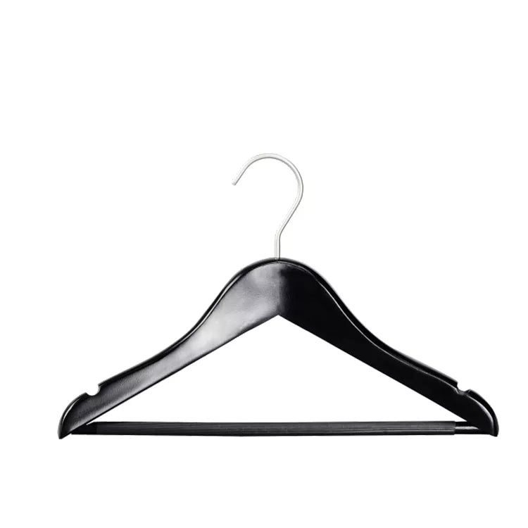 Hote Nickel-plating Hook Anti-slip Rubber Tube Bar Full Matt Black Kids Hanger
