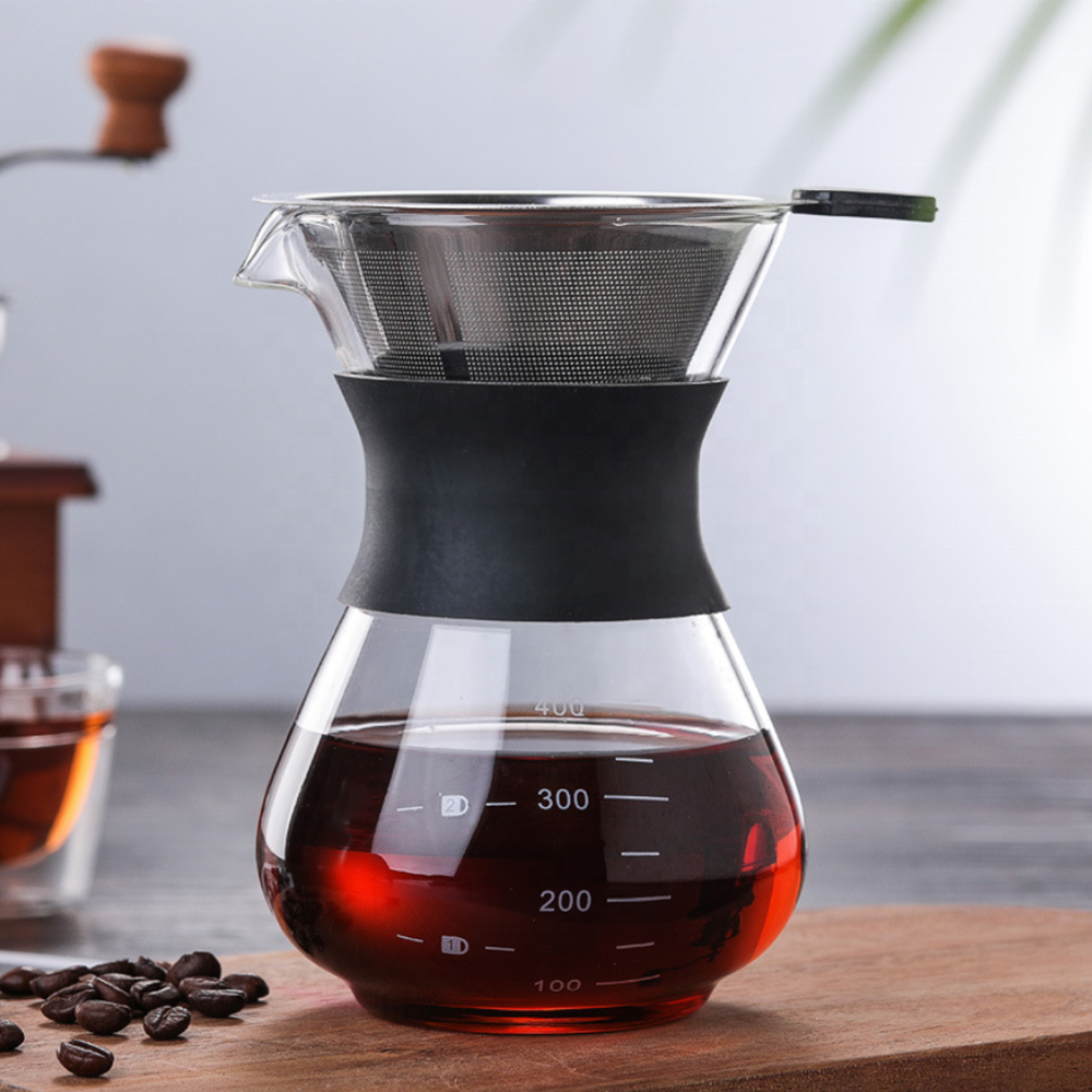 Coffee Maker Set Glass Carafe Protective Silicone Sleeve - Brewing Edge