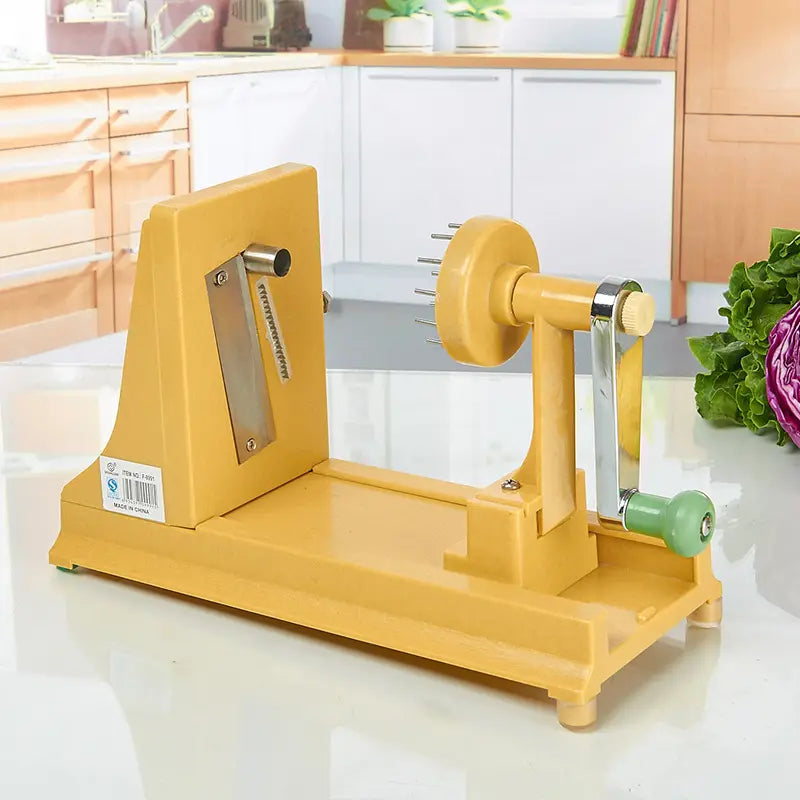 Turning Slicer With Built In Straight Blade