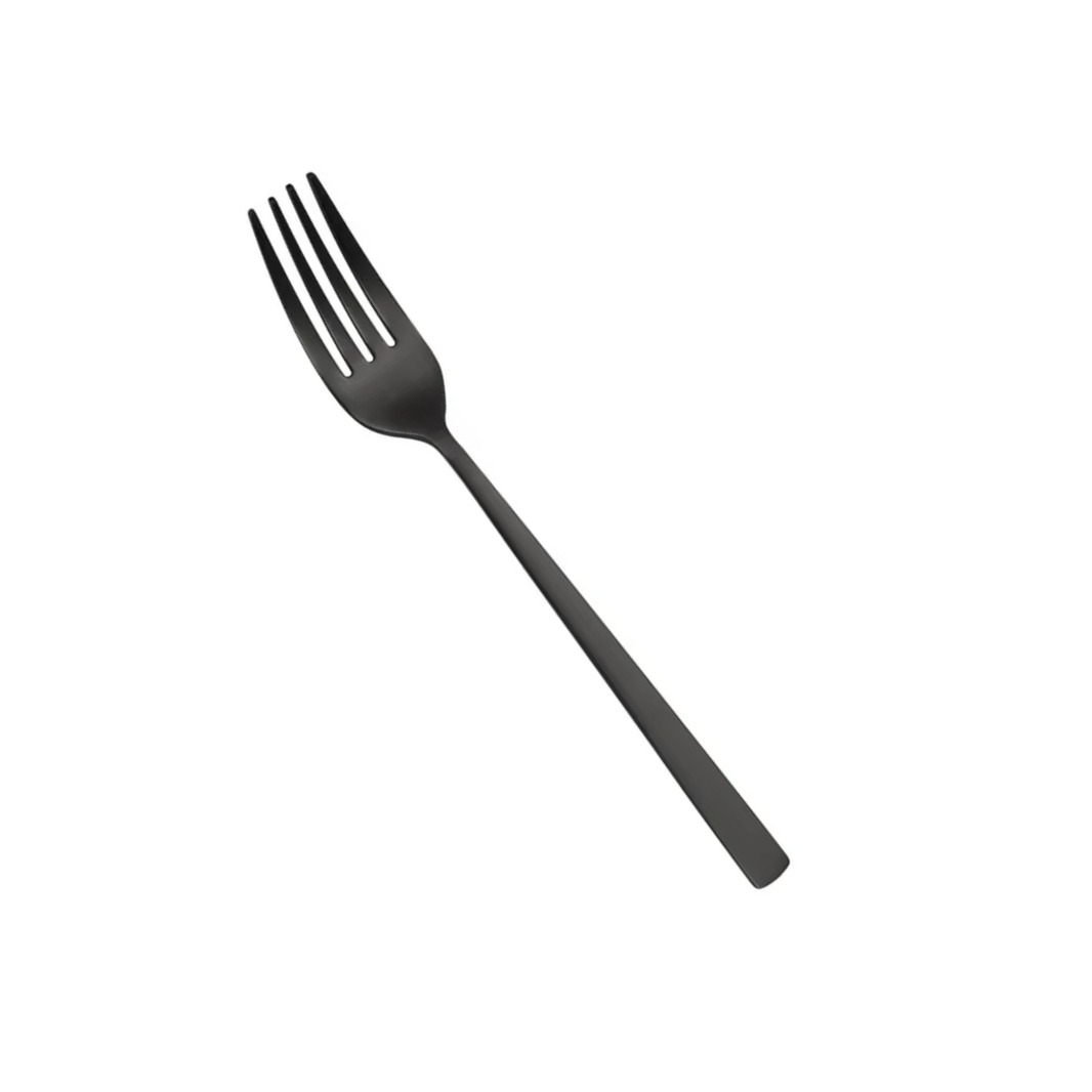 9" Stainless Steel Frosted Black Fork - Brewing Edge