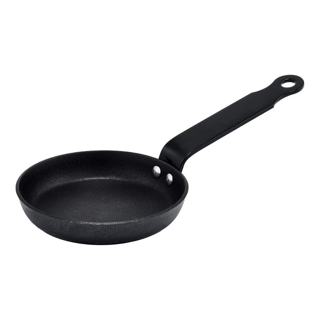 4-3/4'' Round Blini Pan, Non-Stick Carbon Steel Frying Pan Griddle Stir-Fry - Winco