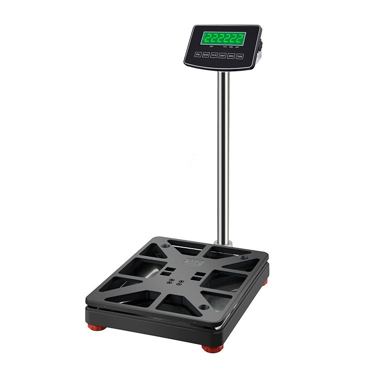 Knicer Precision Counting Platform Scale: Stainless Steel Aluminum Bracket with LCT Load Cell, 150/300/500kg Capacities