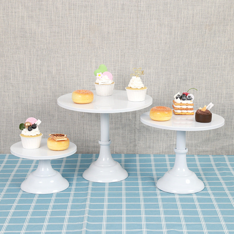 KNICER METAL CAKE STAND WHITE