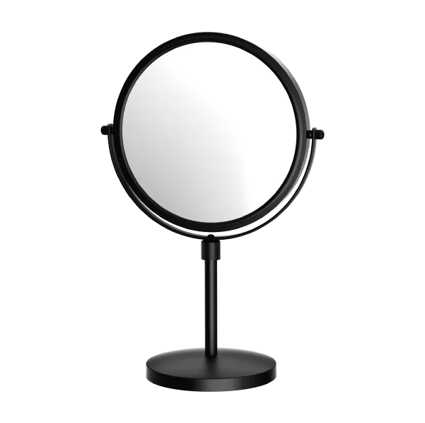 Hotel use desktop makeup plain and 5x magnifying mirror