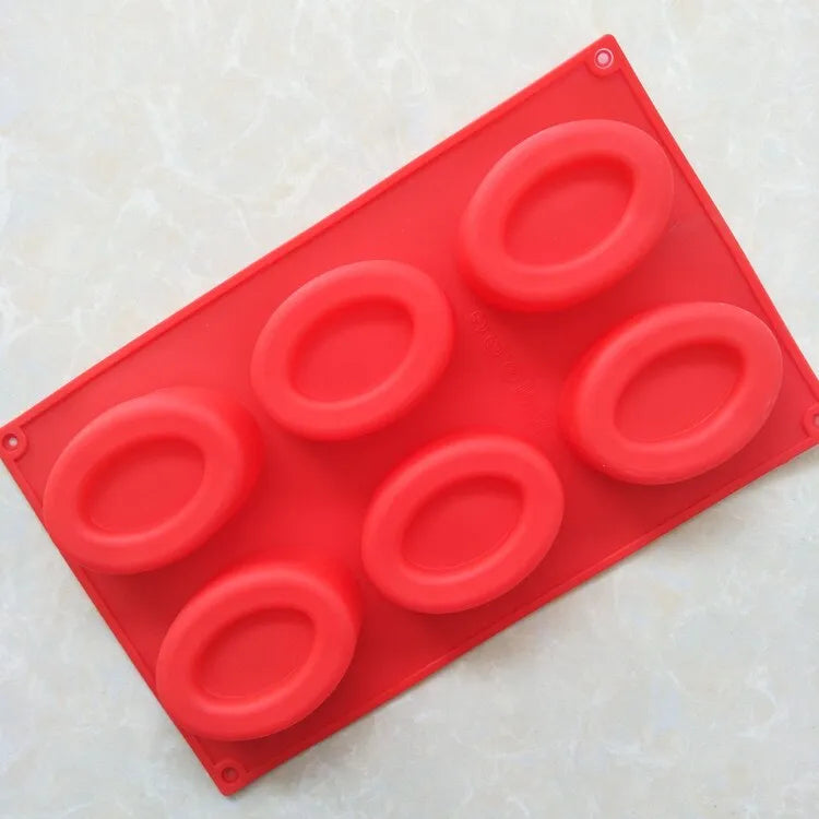OVAL SAVARIN - SILICONE BAKING MOULD 6 CUPS