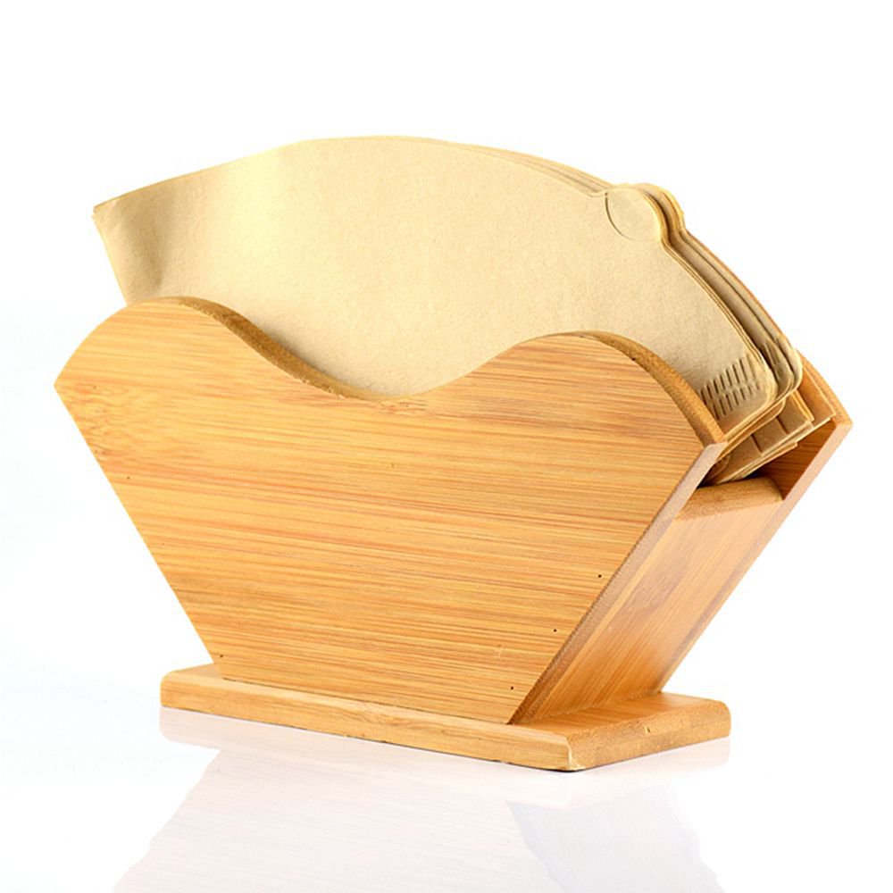 Coffee Filter Paper Shelf-Bamboo - Brewing Edge