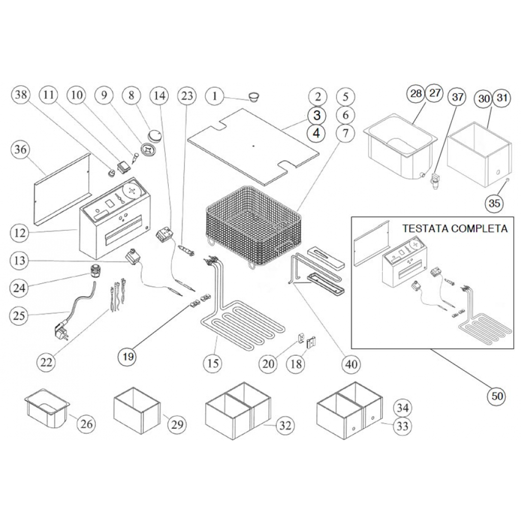 ELECTRIC DEEP FRYER FR 6+6 LT