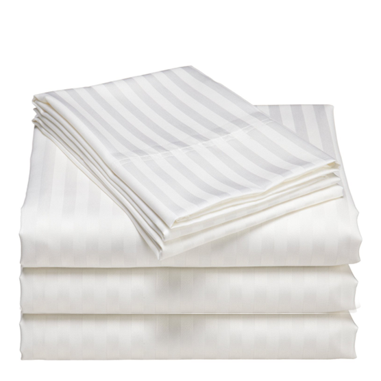 Bed Sheet 1cm Satin Stripe