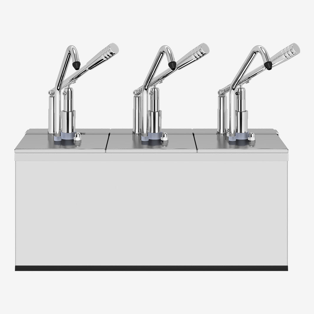 Gastronorm Lever Dispenser with GN 1/6 200 Container / Set 3 Holder