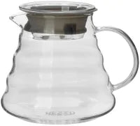 V60 GALSS SERVER 600ML HIGH BOROSILCATE GLASS WITH SILICON LID