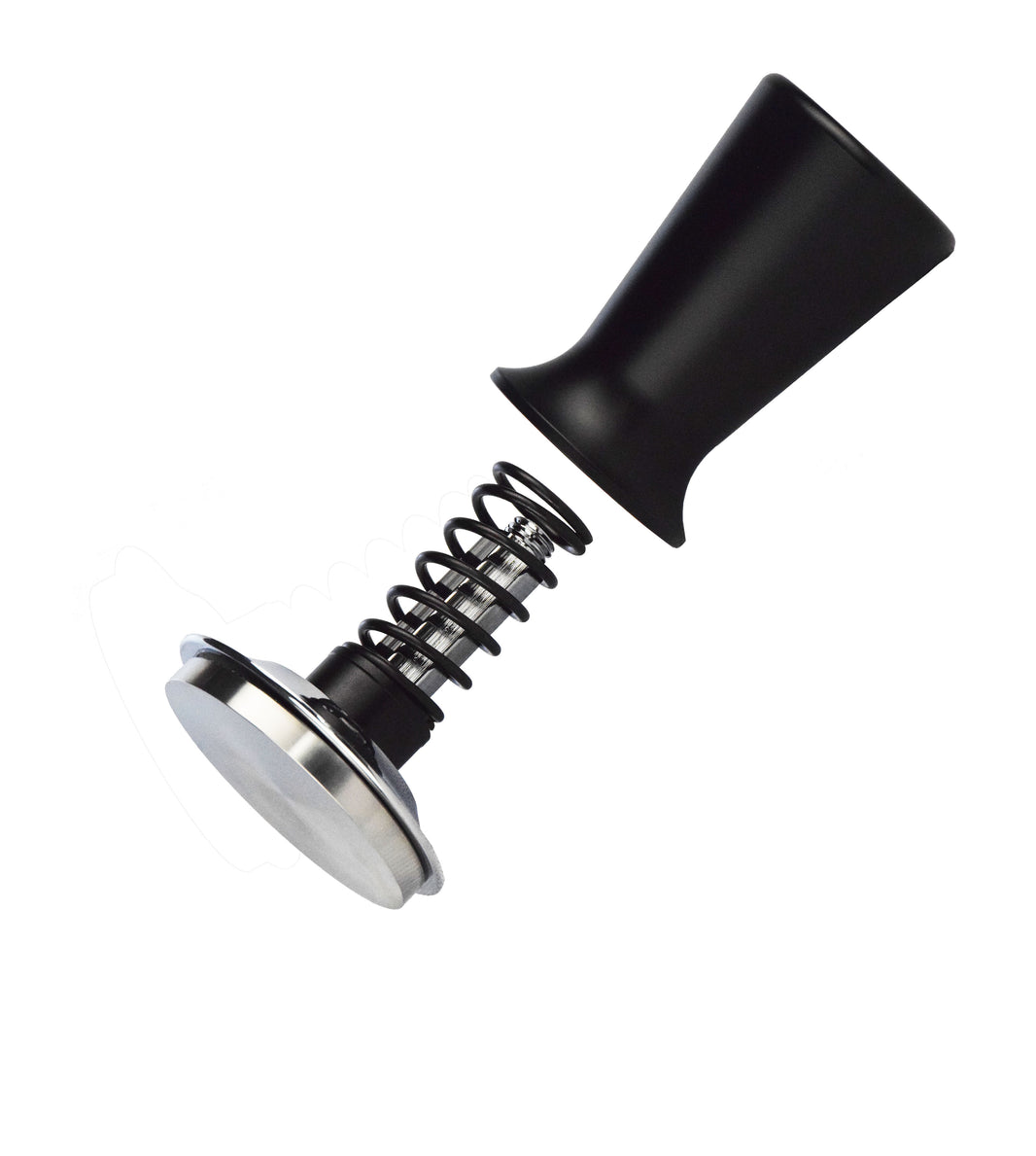 Coffee tamper stainless steel with black - Brewing Edge