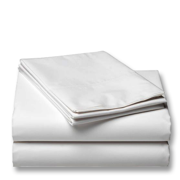 Bed sheet white Satin Finish