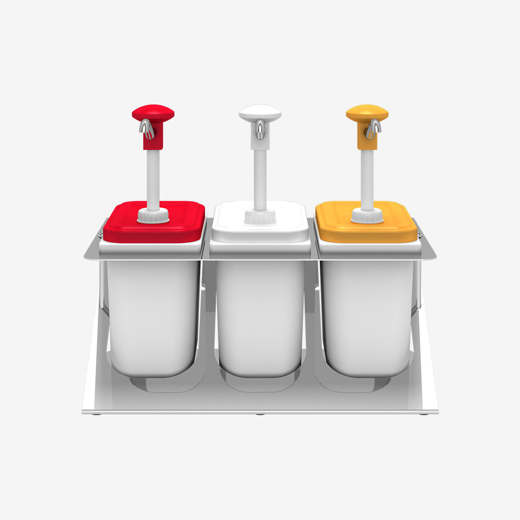 Push Button Dispenser with 1,9 Ltr. Fountain Jar / Set 3 Z Holder