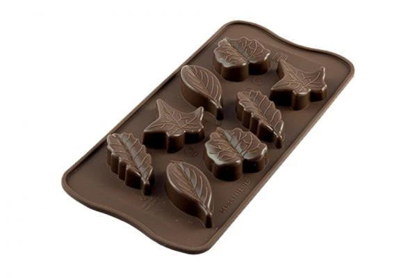 NATURE SILICONE CHOCOLATE CANDY MOULD, 8 CUP