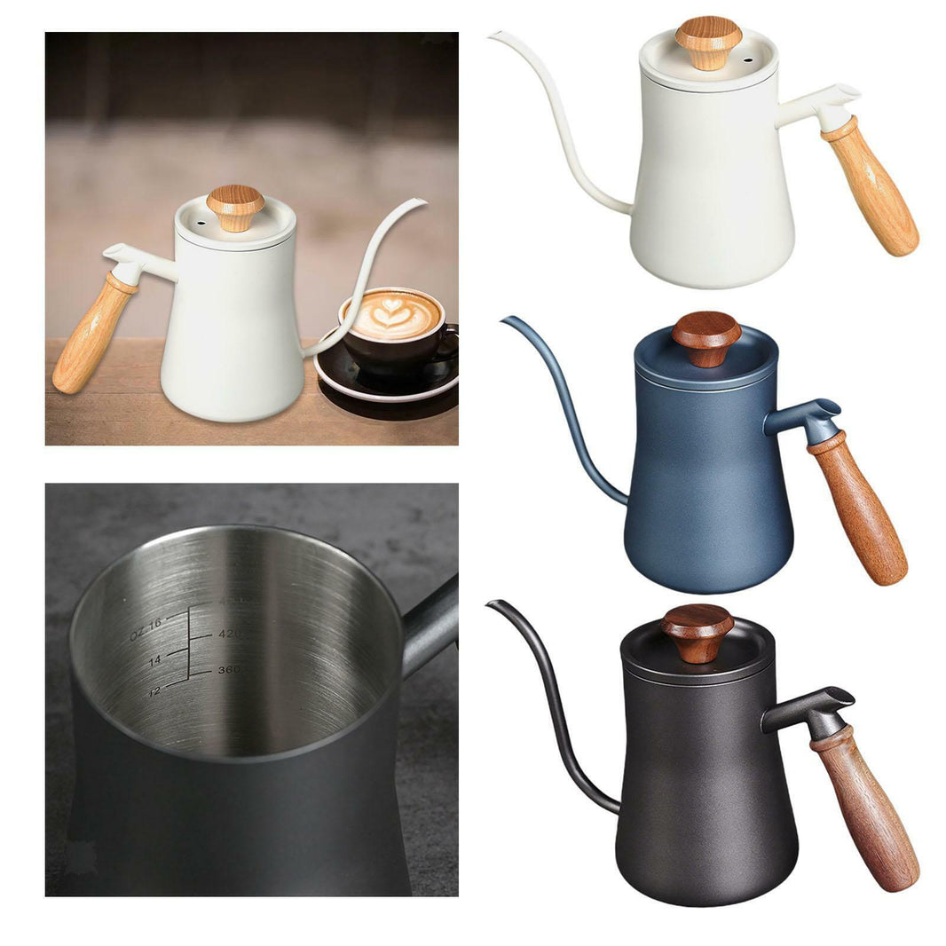 Coffee kettle Stainless steel-550ml Blue,Black,White - Brewing Edge