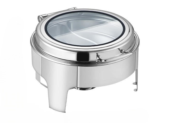 Knicer 6L Silver Round Chafing Dish