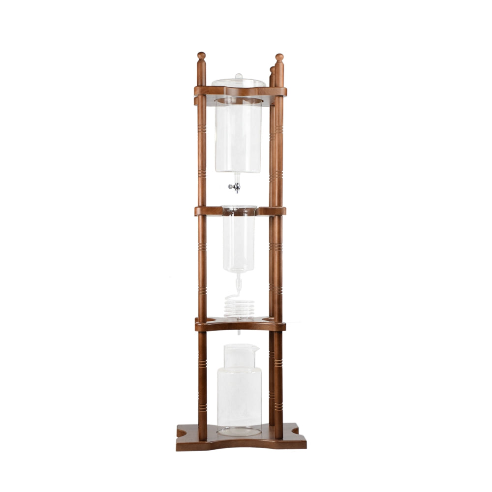 Iced Coffee Drip Tower-2500 ml Brown/White - Brewing Edge