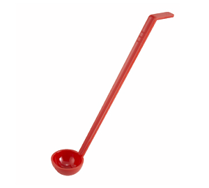 Winco 13" Long Ladle - Beige, Red, Clear | Set of 2