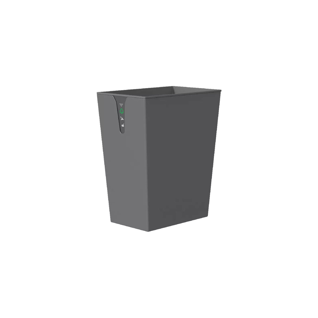 Scratch Resistant Black Powder Coat Finish Outer Layer Waste Bin
