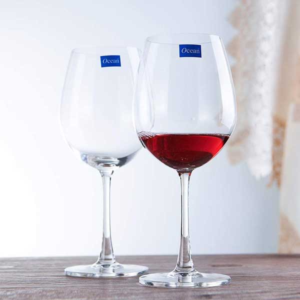 Ocean 600ml 6-Piece Set Madison Bordeaux Glass / Clear
