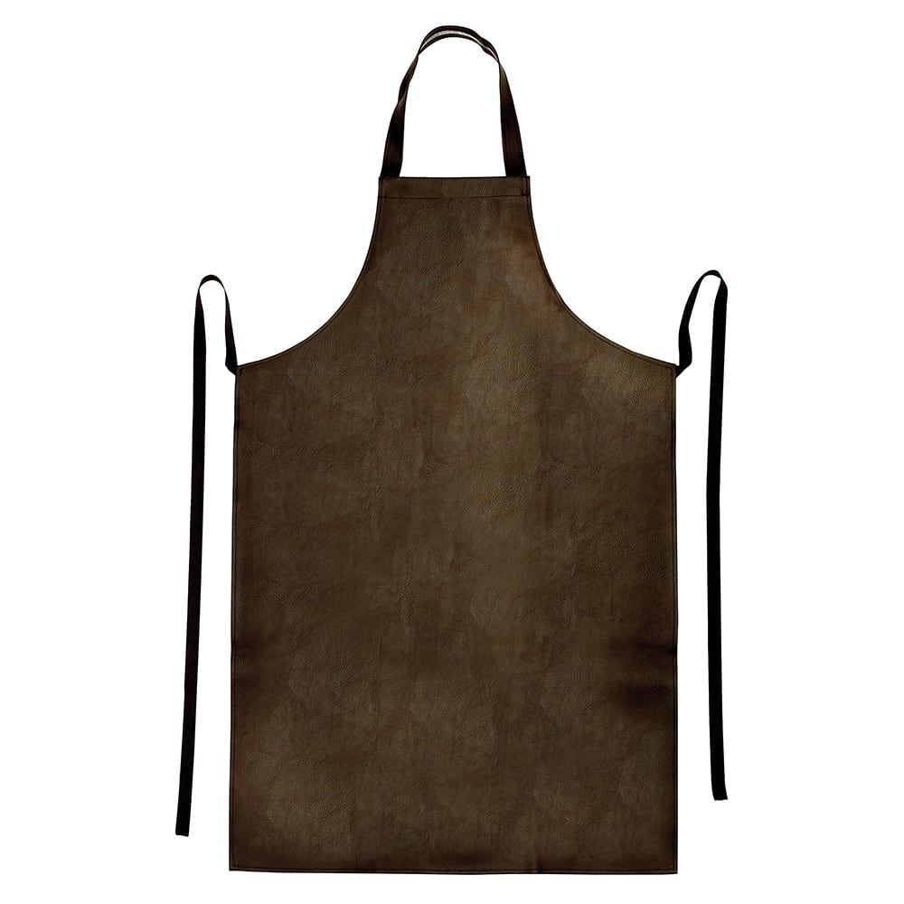 25-1/2” x 40” Brown Vinyl Heavyweight Dishwashing Apron - Winco