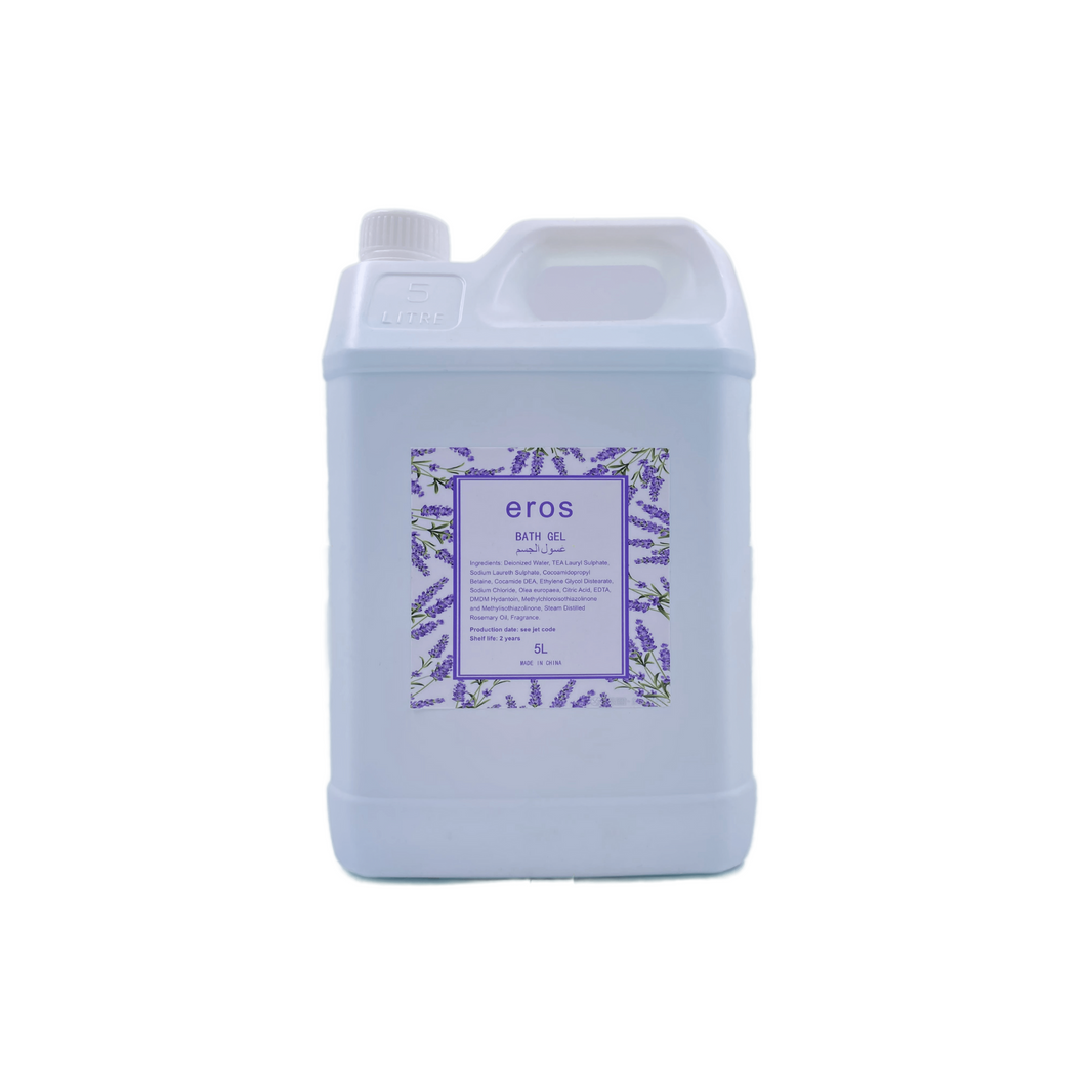 Eros Hotel Shower Gel | 5 litre | Designed to Refill Soap Dispensers | Pack of 4