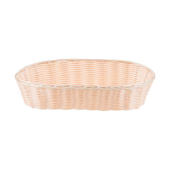 13 " x 5" Oblong Rattan-Like Basket / Tablecraft