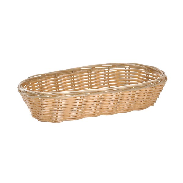 9" Oblong Natural Handmade Cracker Basket / Tablecraft