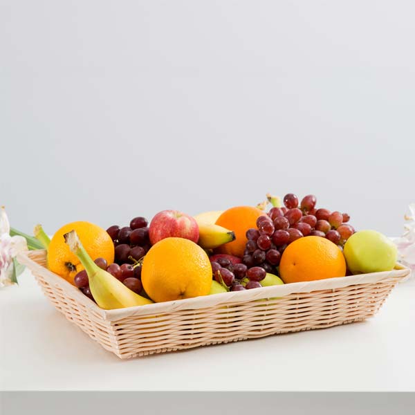 14" x 10" Polypropylene Rectangular Woven Basket / Tablecraft