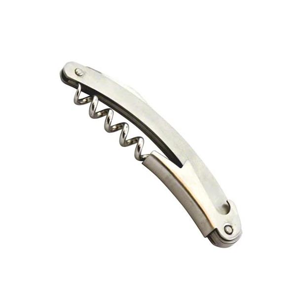 Premium Wine Key Corkscrew, Curved Blade, Stainless Steel / Tablecraft