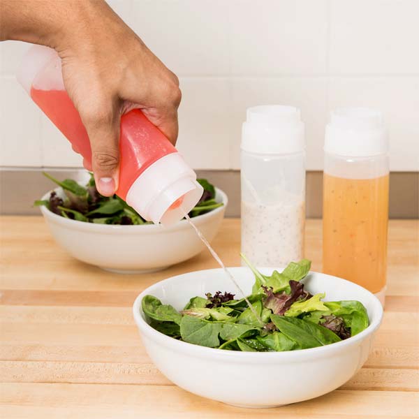 12 oz. INVERTAtop Dualway First In First Out "FIFO" Squeeze Bottle / Tablecraft