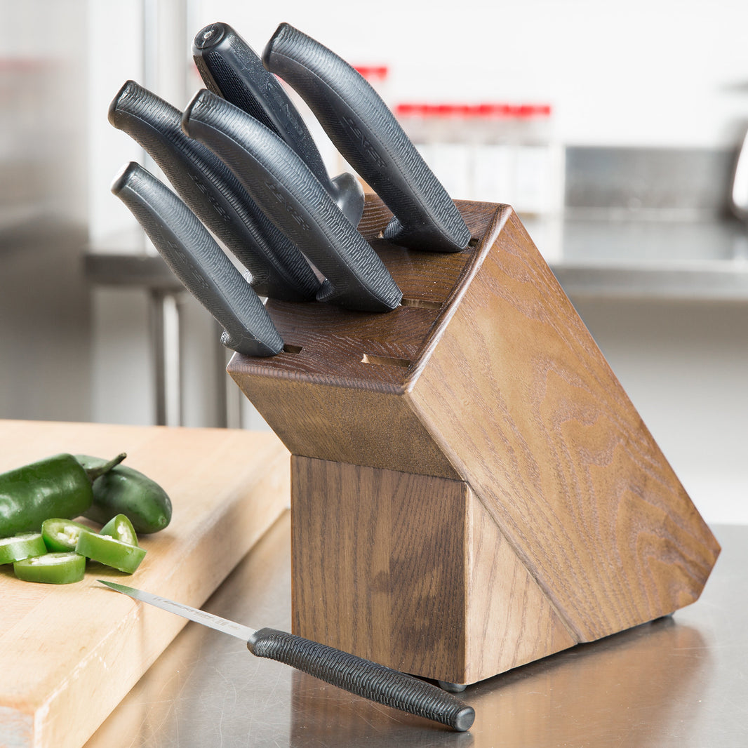 Acero 8 Piece Knife Set With Wooden Block - Winco