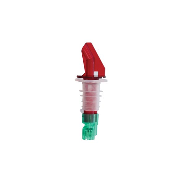 3/4 Ozproper Pour Lid, Green Tube, Red Spout / Tablecraft
