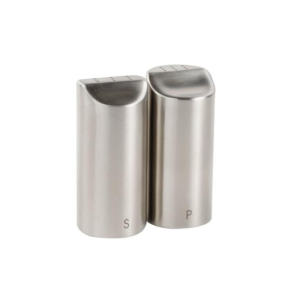 2 oz. Marina Stainless Steel Salt and Pepper Shaker Set / Tablecraft
