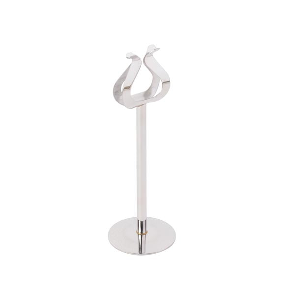 8" Stainless Steel Harp Menu / Card Holder / Tablecraft