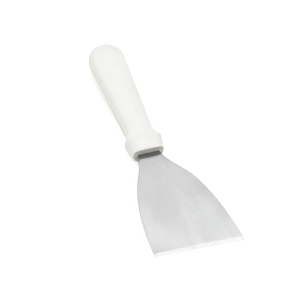 Stainless Steel 9-1/2" Scraper with White Handle / Tablecraft