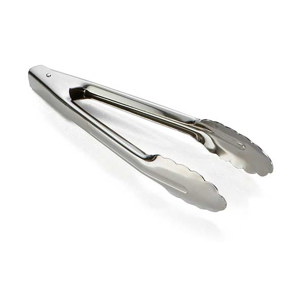 Stainless Steel Silver 9 1/2" Heavyweight Utility Tong / Tablecraft