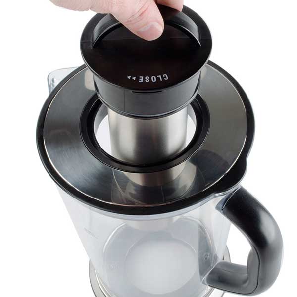 KoolKore 2 Qt. Plastic Pitcher with Stainless Steel Ice Core / Tablecraft