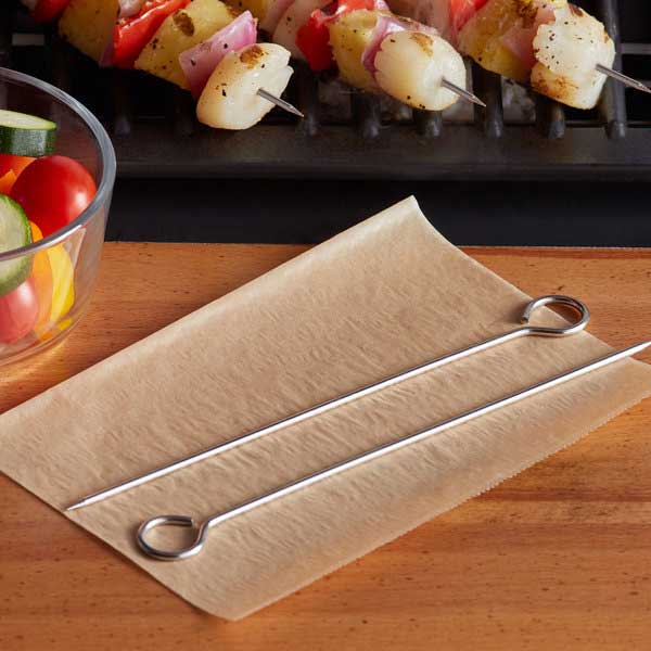 Metallic 8" Oval Stainless Steel Skewer / Tablecraft