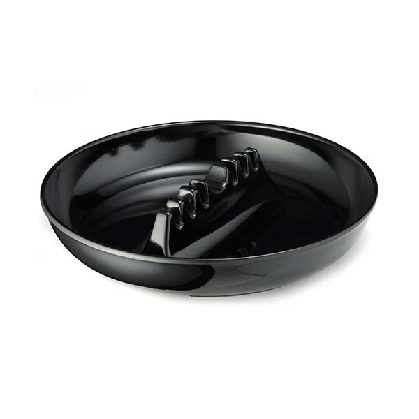 Black Plastic Safety Ashtray / Tablecraft