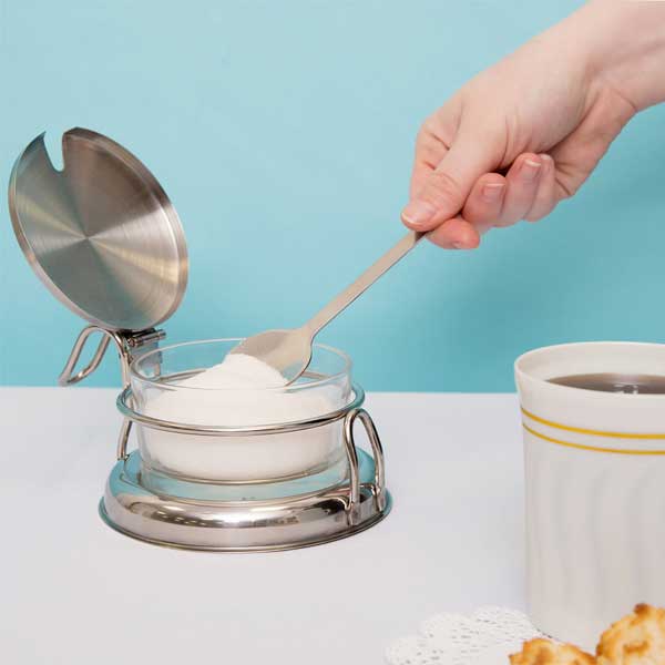 6 oz. Glass Condiment Jar with Holder, Lid & Spoon / Tablecraft