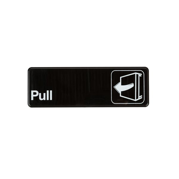 9" x 3" 'Pull' Sign / Tablecraft