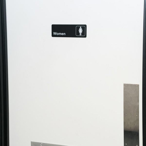 Black and White Women's Restroom Sign - Black and White